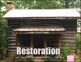 Historic Log Cabin Restoration  Comfort, North Carolina